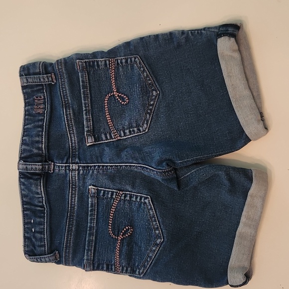 Justice Denim Jean Shorts Size 8 - Picture 2 of 6